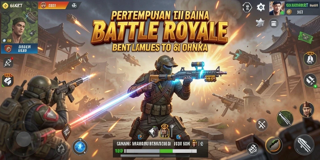 Tangkapan layar dari gameplay seru di 66KBET Battle Royale.