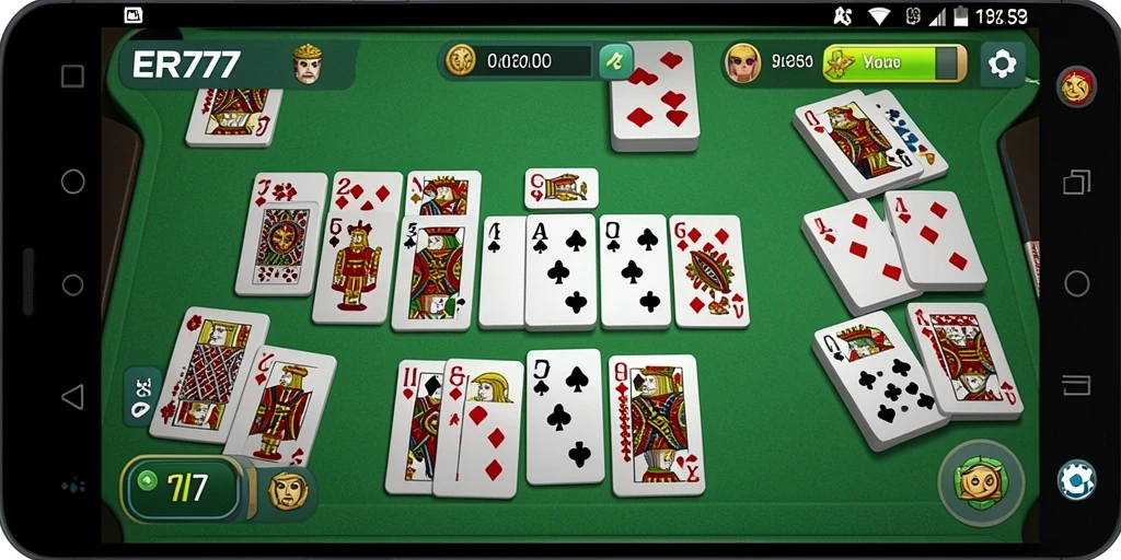 Screenshot gameplay ER777 menampilkan aksi seru dalam permainan Domino.
