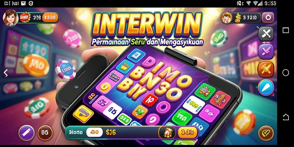 Screenshot gameplay Bingo INTERWIN yang menampilkan suasana permainan yang menyenangkan.
