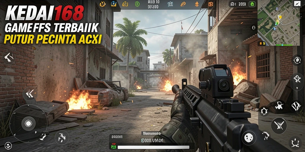Tampilan gameplay KEDAI168 dengan aksi tembak-menembak yang seru.