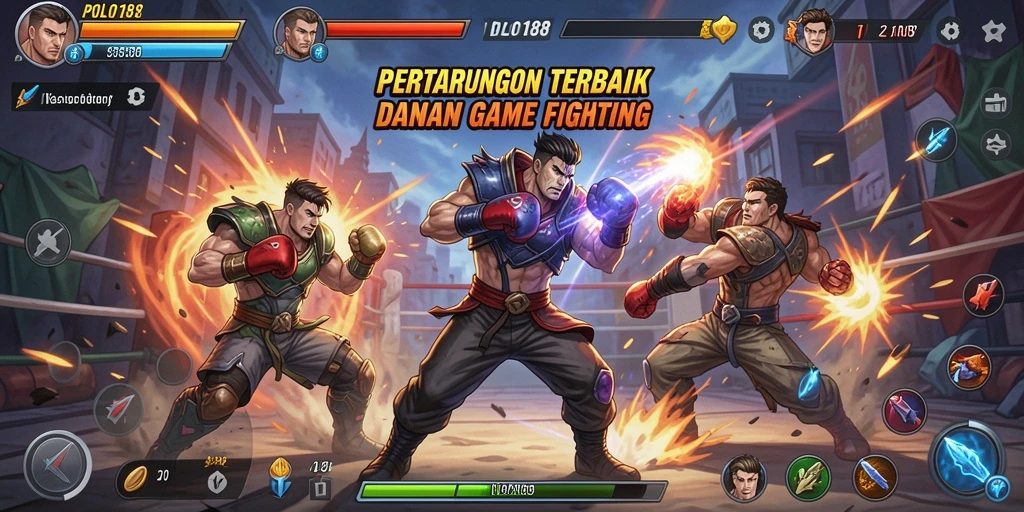 Screenshot gameplay POLO188 menampilkan aksi pertarungan yang seru.