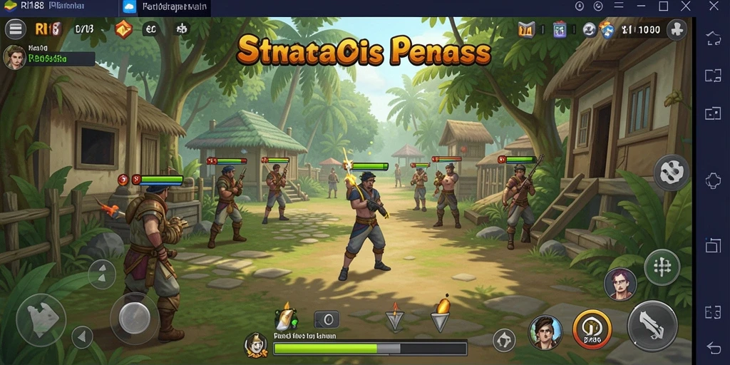 Screenshot menunjukkan gameplay RI188 dengan strategi yang mendebarkan.