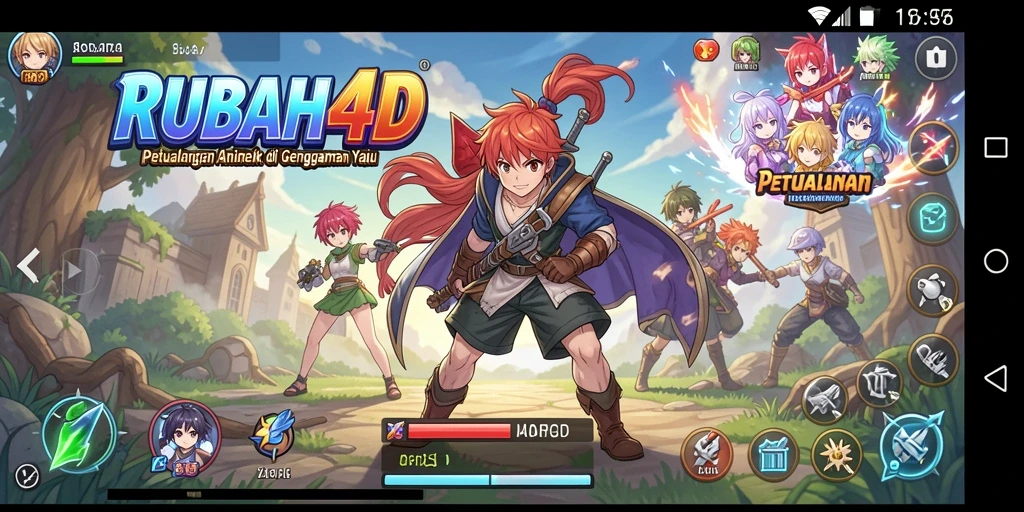 Tampilan gameplay <strong>RUBAH4D</strong> dengan karakter Anime yang menakjubkan.