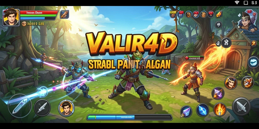 Tampilan gameplay menegangkan dari VALIR4D dengan strategi mendalam.