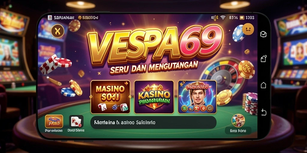 Screenshot VESPA69 menunjukkan gameplay seru dari permainan kasino.